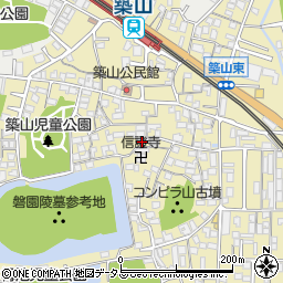 奈良県大和高田市築山630周辺の地図