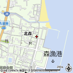 兵庫県淡路市久留麻北森2139-1周辺の地図