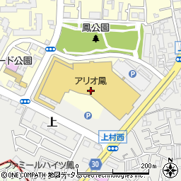 池田泉州銀行アリオ鳳 ＡＴＭ周辺の地図