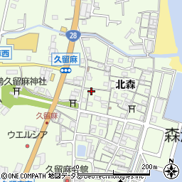 兵庫県淡路市久留麻北森2181-1周辺の地図