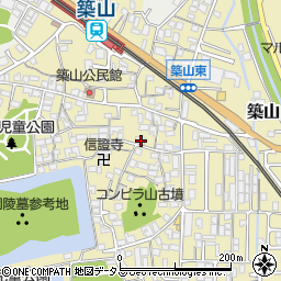 奈良県大和高田市築山594周辺の地図