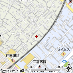 大栄ドライクリーニング店周辺の地図