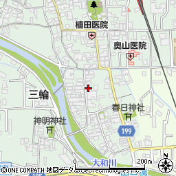奈良県桜井市三輪479周辺の地図