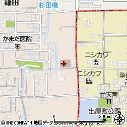 奈良県香芝市鎌田593-1周辺の地図