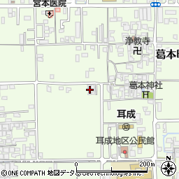 奈良県橿原市葛本町460周辺の地図