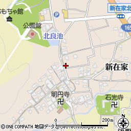 奈良県葛城市新在家周辺の地図