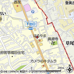 大阪府堺市中区福田867周辺の地図