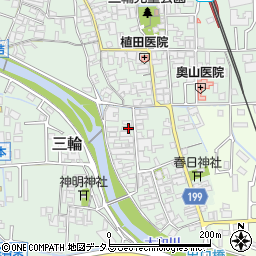 奈良県桜井市三輪200周辺の地図