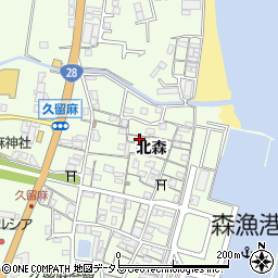 兵庫県淡路市久留麻北森2126周辺の地図