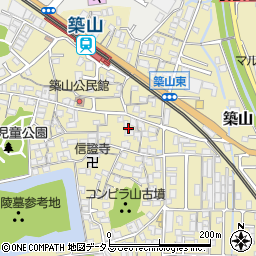 〒635-0071 奈良県大和高田市築山の地図