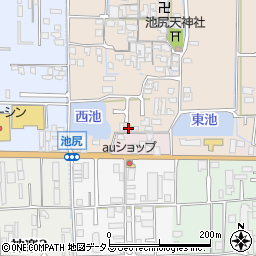 奈良県大和高田市池尻257周辺の地図