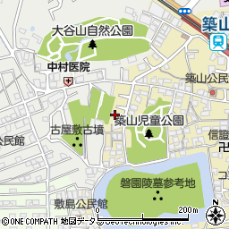 奈良県大和高田市築山314-1周辺の地図