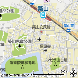 奈良県大和高田市築山655周辺の地図