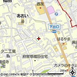大阪府堺市中区福田877周辺の地図
