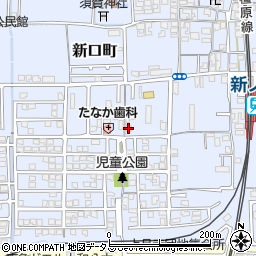 奈良県橿原市新口町154周辺の地図
