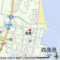 兵庫県淡路市久留麻北森2114周辺の地図