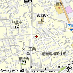 大阪府堺市中区福田889周辺の地図