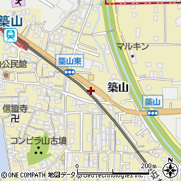 奈良県大和高田市築山126周辺の地図