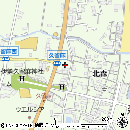 兵庫県淡路市久留麻北森2057周辺の地図