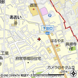 大阪府堺市中区福田873周辺の地図