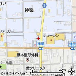 奈良県大和高田市神楽189周辺の地図