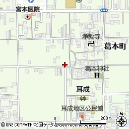 奈良県橿原市葛本町382-3周辺の地図