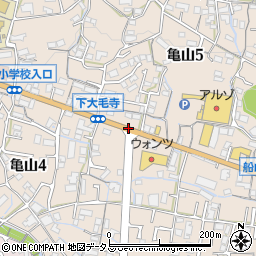 福原団地入口周辺の地図