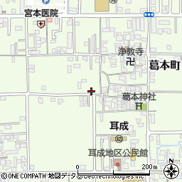 奈良県橿原市葛本町382-2周辺の地図