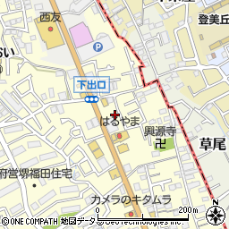 大阪府堺市中区福田863周辺の地図