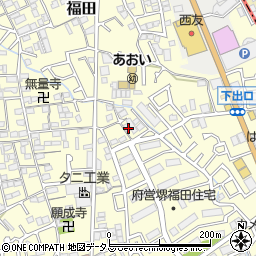 大阪府堺市中区福田1037周辺の地図