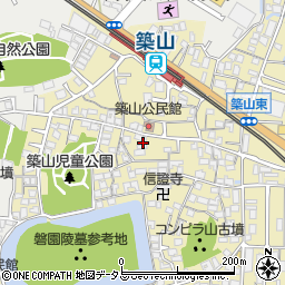 奈良県大和高田市築山653周辺の地図