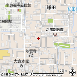 奈良県香芝市鎌田436-2周辺の地図