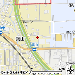 奈良県大和高田市築山22周辺の地図