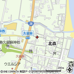 兵庫県淡路市久留麻北森2124-4周辺の地図