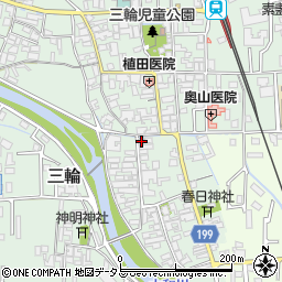 奈良県桜井市三輪193周辺の地図