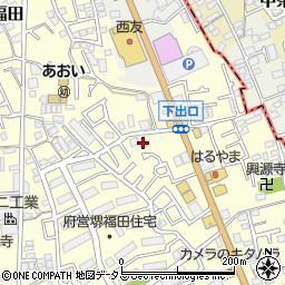 大阪府堺市中区福田876周辺の地図
