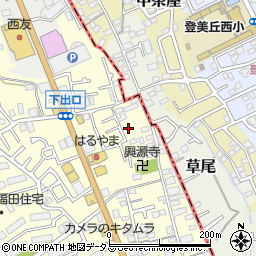 大阪府堺市中区福田862周辺の地図