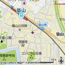 奈良県大和高田市築山670周辺の地図
