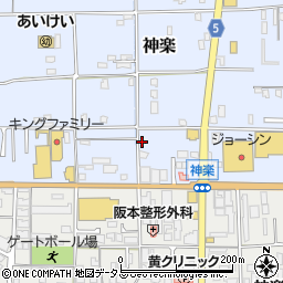奈良県大和高田市神楽188周辺の地図