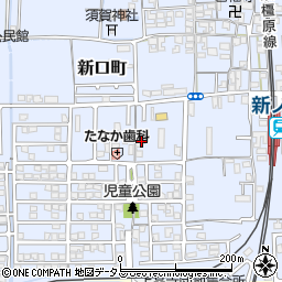 奈良県橿原市新口町154-1周辺の地図