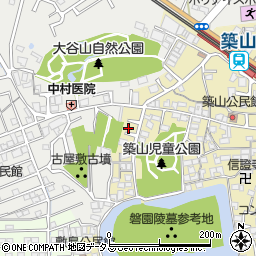 奈良県大和高田市築山360周辺の地図