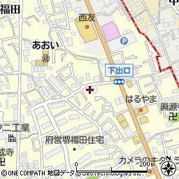 大阪府堺市中区福田875周辺の地図