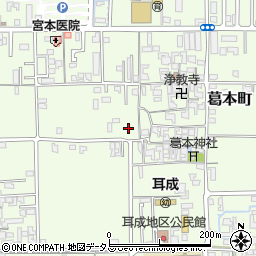 奈良県橿原市葛本町382周辺の地図