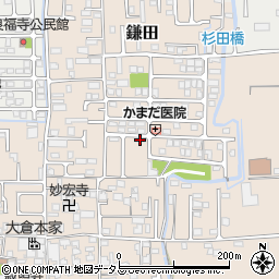 鎌田第二公民館周辺の地図
