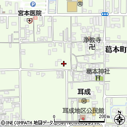 奈良県橿原市葛本町382-1周辺の地図