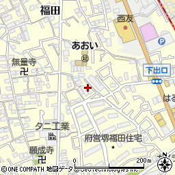 大阪府堺市中区福田1038周辺の地図