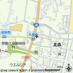兵庫県淡路市久留麻北森2058周辺の地図