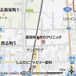 大阪府富田林市喜志町3丁目12周辺の地図