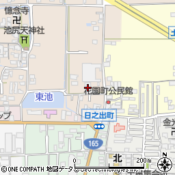 奈良中央環境周辺の地図