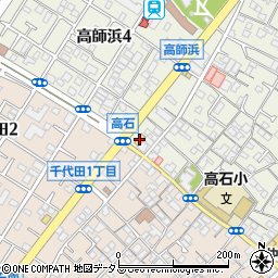 ファミリーマート高石高師浜店周辺の地図